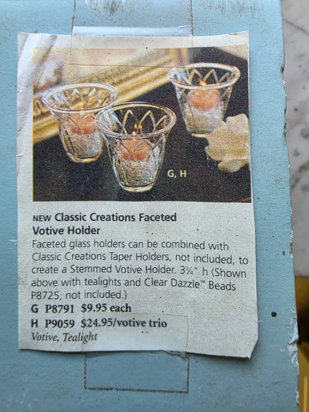 Classic Creations Faceted Votive Holder - Picture 7 of 8